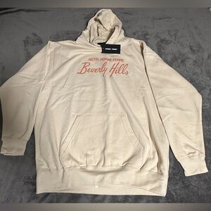 Homme + Femme Beige Hoodie Size Lg New